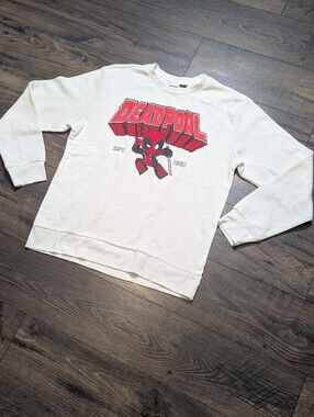 Marvel Deadpool Crewneck Sweater Size‎ Large